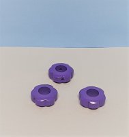 Motivperlen Blume / violett / 3er-Set
