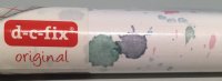 Selbstklebende Folie, Weiss, Farbkleckse, B: 45 cm, 2 m/...