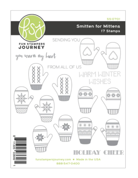 Fun Stampers Journey Smitten for Mittens Clear Stamps