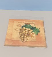 Serviette Trauben 1-er Set