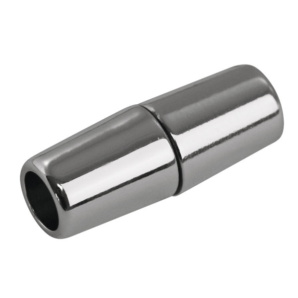 Magnetschliesse Olive, 30x11mm, für 7mm Band, SB-Btl 1Stück, silber