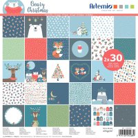 Motivblock 60 Seiten 170g Beary Christmas