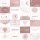 LS-Designpapier Kärtchenbogen Quer Rosa