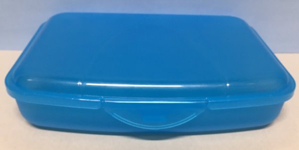 Brotzeitbox, blau, Grösse 18 x 13 x 4 cm