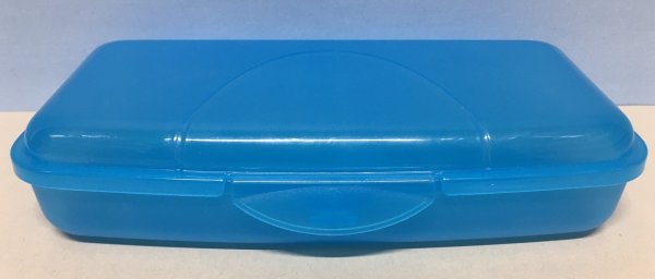 Brotzeitbox, blau, Grösse 18.5 x 9 x 4 cm