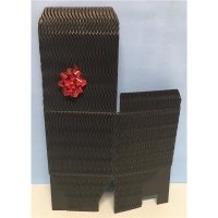 Geschenkverpackung schwarz, aus Wellpappe