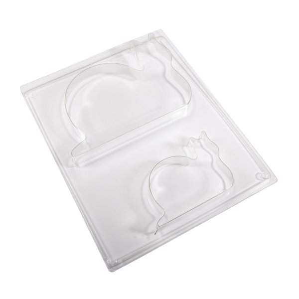 PET Giessform Schnecken, 15,5x11x2cm+9,5x6,6x2cm