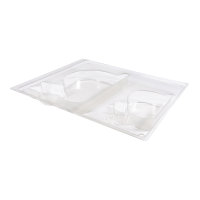 PET Giessform Schnecken, 15,5x11x2cm+9,5x6,6x2cm