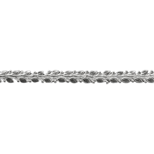 Wachsborte, 24x1,2 cm, SB-Btl. 1 Stück, silber