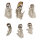 Perlhuhnfeder, 7,5-13cm, SB-Btl 6Stück