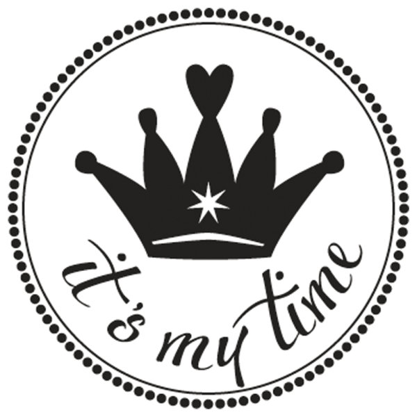 Stempel it´s my time, 3cm ø