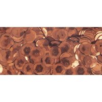 Pailletten, gewölbt, 6mm ø, SB-Box 4000Stück, kupfer