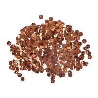 Pailletten, gewölbt, 6mm ø, SB-Box 4000Stück, kupfer