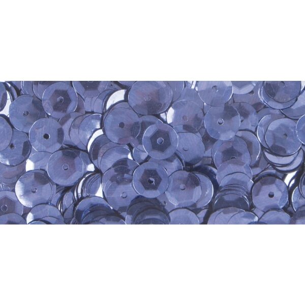Pailletten, gewölbt, 6mm ø, SB-Box 4000Stück, m.blau