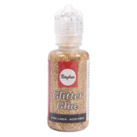Glitter-Glue holographisch, Flasche 20 ml, brill.gold
