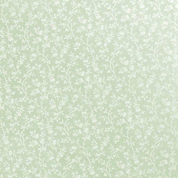 Nepalpapier Ranken mit Blüten auf Grün