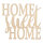 Holzschrift Home sweet Home FSC100%, 18x16,2x0,4cm, SB-Btl 1Stück, natur