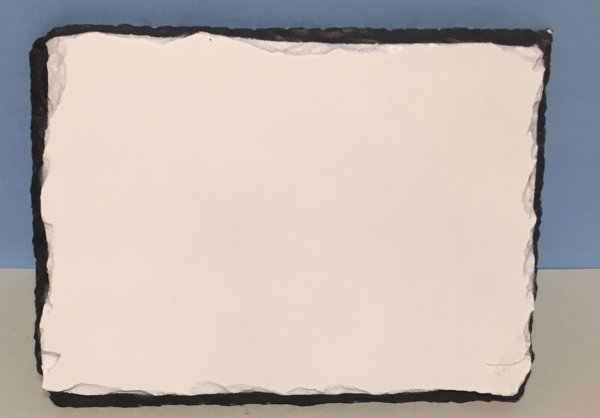 Schiefer-Tafel, 19x14cm, 1 Seite weiss