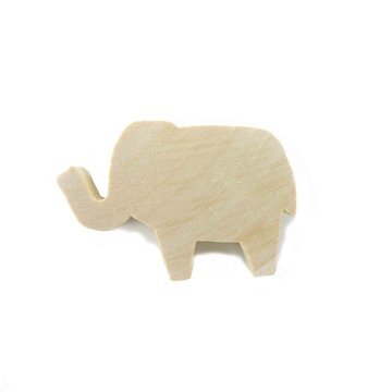 Holz Elephant 5.3 x 3.5 cm mit Magnet
