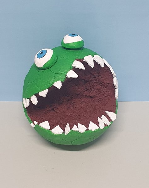 grünes Kugel-Monster