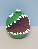 grünes Kugel-Monster