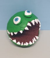 grünes Kugel-Monster
