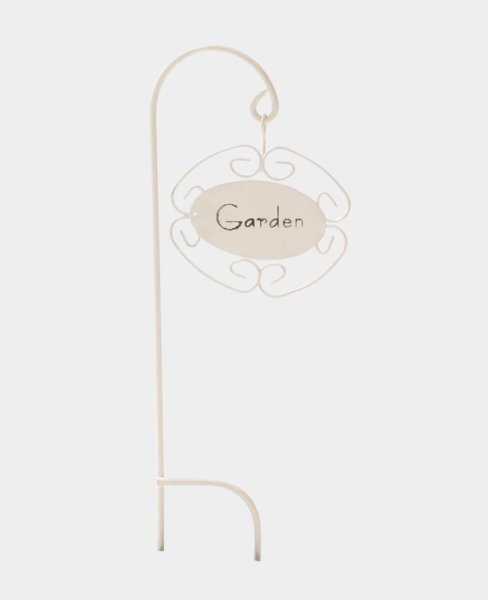 Mini Gardening Gartenschild weiss 15 cm