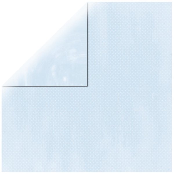 Scrapbookingpapier Double Dot, 30,5x30,5cm, 190g/m2, babyblau