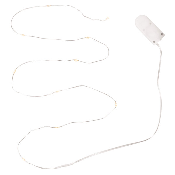 Micro LED-Lichterkette mit Draht, 120cm, 10 Lichter, SB-Box 1Stück