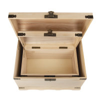 Holz-Truhen-Set, 2 Grössen, 37x21x26 cm + 44,8x28,8x32 cm