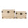 Holz-Truhen-Set, 2 Grössen, 37x21x26 cm + 44,8x28,8x32 cm