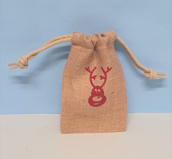 Jute-Säckli "Herzbaum /Rudolph"