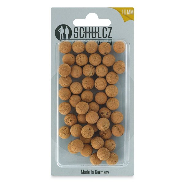 Schulcz Kugeln – Kork, 10 mm, Packung mit 50 Stück