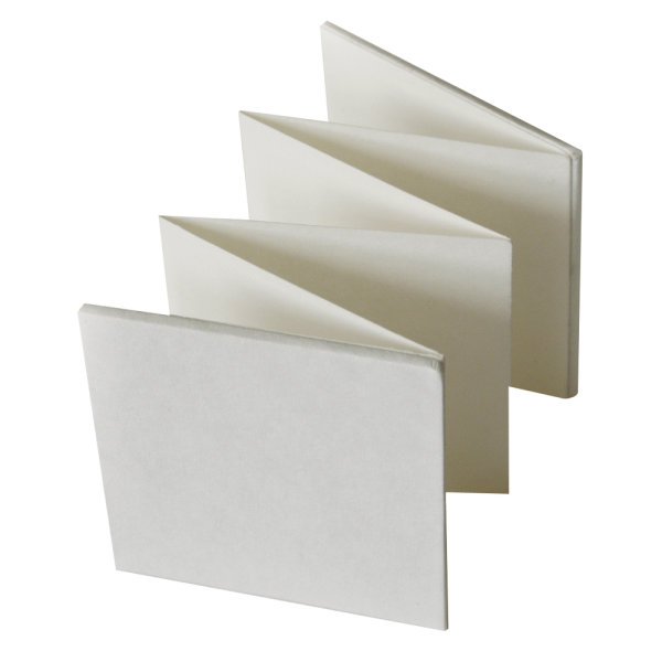 Leporello, 13,5x13,5 cm, SB-Btl. 1 Stück, weiss