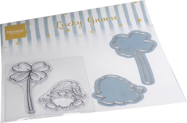 Marianne Design Stamp & Die Lucky Gnome