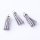 Quasten Wildleder-Imitation 10 x 35 mm, 5 Stück, gainsboro
