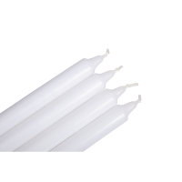 Stabkerze, 2,1cm ø, 19cm, Box 4Stück, weiss
