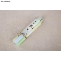 Stabkerze, 2,1cm ø, 19cm, Box 4Stück, weiss