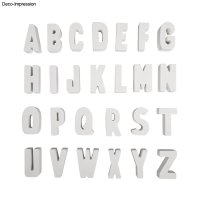 Silikon Giessform ABC, 2teilige Form mit 26 Buchstaben, Box