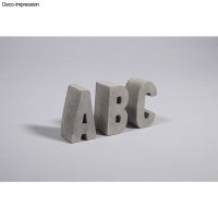 Silikon Giessform ABC, 2teilige Form mit 26 Buchstaben, Box
