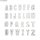 Silikon Giessform ABC, 2teilige Form mit 26 Buchstaben, Box