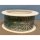 Dekoband türkis-weiss gemustert mit weissen Sternen, 25mm x 2,5m