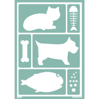 Softschablone: Katze / Hund / Fisch, DIN A5,...