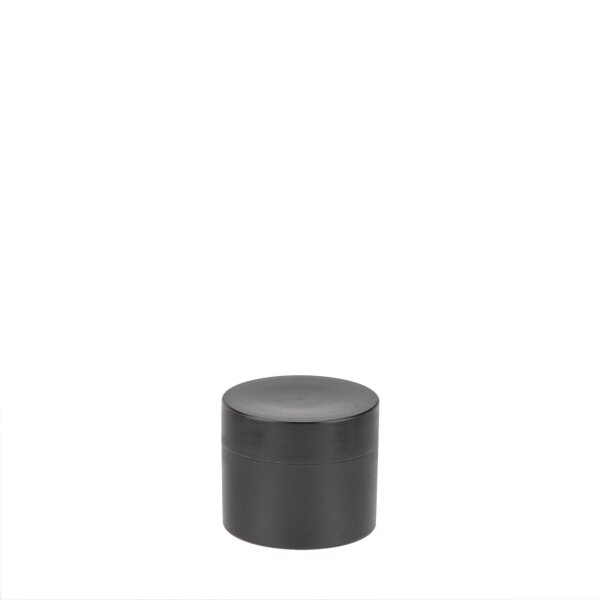 Glorex Kosmetik Dose doppelwandig 5 ml, Schwarz