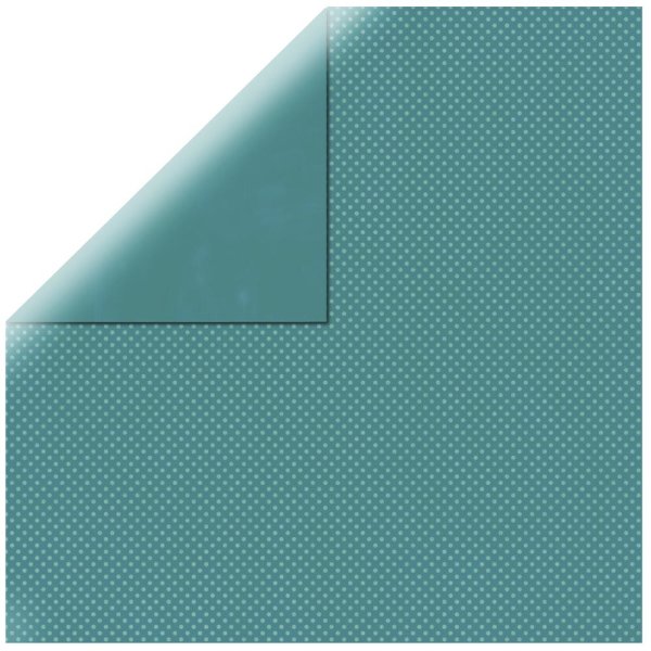 Scrapbookingpapier Double Dot, 30,5x30,5cm, 190g/m2, d.türkis