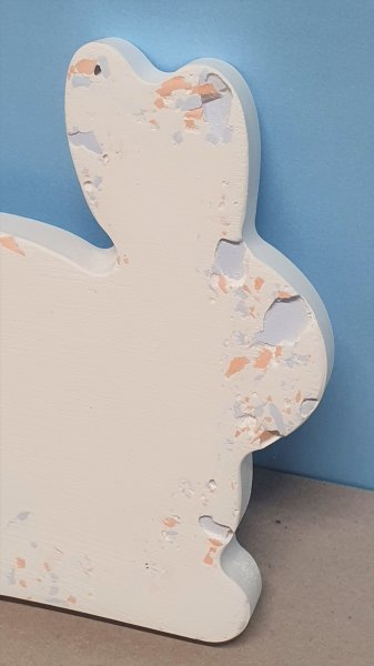 Hase aus Raysin (mit Splitter blau-orange)