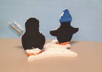 Pinguine auf Eisscholle