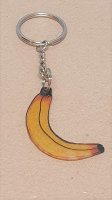 Schlüsselanhänger Banane (Schrumpffolie)