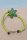 Armkette geknüpft, mit Blume (grün-mint)