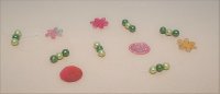 Dekokette "Blumen und Kreise"